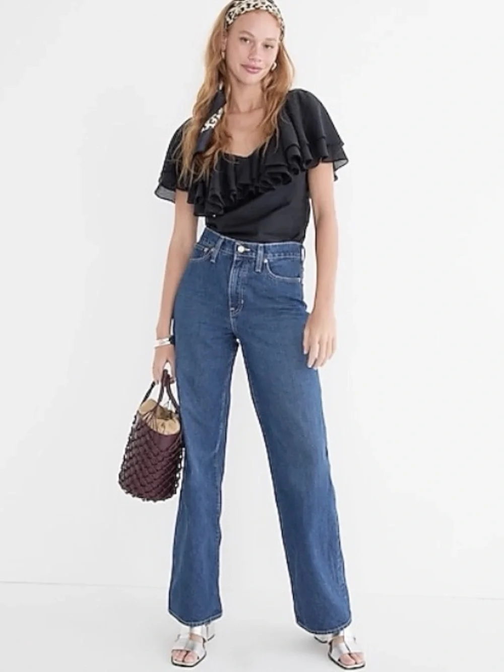 J. Crew High Rise 90s Wide Leg Jeans Size 26